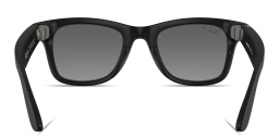 Shop Ray-Ban Meta Wayfarer Unisex Square Sunglasses in Matte Black online.