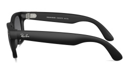 Ray-Ban Meta Wayfarer Unisex Square Sunglasses in Matte Black – Product Photo 3