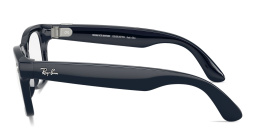 Ray-Ban Meta Wayfarer Transitions® Unisex Square Sunglasses in Shiny Cosmic Blue – Product Photo 6