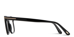 Shop TOM FORD T Logo Square Eyeglasses in Black online.