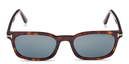 Shop TOM FORD Miles Rectangle Sunglasses in Red Havana online.