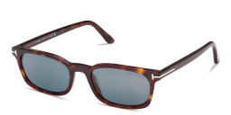 Shop TOM FORD Miles Rectangle Sunglasses in Red Havana online.