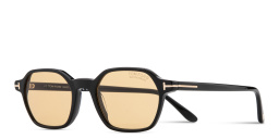 Shop TOM FORD Joey Irregular Sunglasses in Black online.