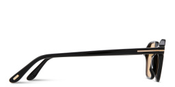 Shop TOM FORD Joey Irregular Sunglasses in Black online.