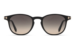 Shop TOM FORD Holt Round Sunglasses in Black online.