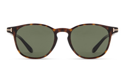 Shop TOM FORD Holt Round Sunglasses in Havana online.