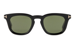 Shop TOM FORD Icon Square Sunglasses in Black online.