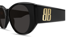 تسوق نظارات شمسية نانو بإطار دائري بالينسياغا بلون أسود أونلاين.