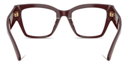Shop Dolce & Gabbana Bee Butterfly Eyeglasses in Bordeaux online.
