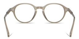 Shop OLIVER PEOPLES Logo Signature Unisex Panthos Eyeglasses in Sencha online.