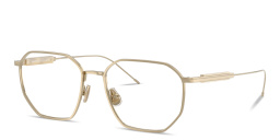Shop BRUNELLO CUCINELLI Irregular Titanium and Horn Eyeglasses With Blue Light Lenses in Gold online.