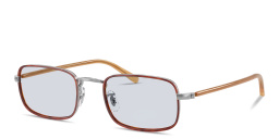 Shop OLIVER PEOPLES Brymer Unisex Rectangle Eyeglasses in Silver online.