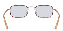 Shop OLIVER PEOPLES Brymer Unisex Rectangle Eyeglasses in Silver online.