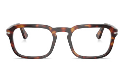 Shop PERSOL Arrow Unisex Square Eyeglasses in Havana online.