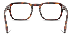 Shop PERSOL Arrow Unisex Square Eyeglasses in Havana online.