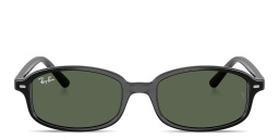 Shop Ray-Ban Logo Kids Irregular Sunglasses in Black online.