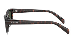 Shop PRADA Logo Signature Cat-Eye Sunglasses in Havana online.