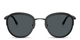 Shop GIORGIO ARMANI Logo Signature Panthos Sunglasses in Matte Black online.
