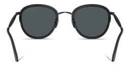 Shop GIORGIO ARMANI Logo Signature Panthos Sunglasses in Matte Black online.