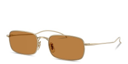 Shop OLIVER PEOPLES TK-14 Unisex Rectangle Sunglasses in Gold online.