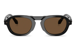 GIORGIO ARMANI Logo Signature Pillow Sunglasses in Black – Product Photo 1