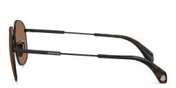 Shop Moncler Fennix Unisex Pilot Sunglasses in Matte Black online.