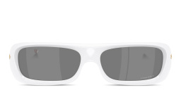 Shop Oakley Permian Unisex Rectangle Sunglasses in White online.