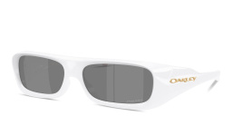 Shop Oakley Permian Unisex Rectangle Sunglasses in White online.