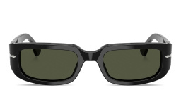 Shop PERSOL Mel Unisex Pillow Sunglasses in Black online.