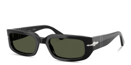 Shop PERSOL Mel Unisex Pillow Sunglasses in Black online.