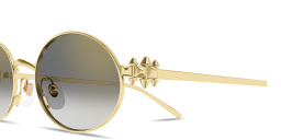 Shop Cartier Clash de Cartier Oval Sunglasses in Gold online.