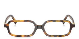 Shop MIU MIU Regard Rectangle Eyeglasses in Honey Havana online.