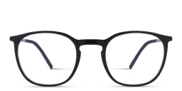 Shop Silhouette SPX Illusion Round Eyeglasses in Black online.