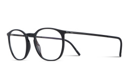 Shop Silhouette SPX Illusion Round Eyeglasses in Black online.