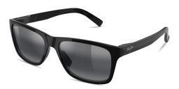Shop Maui Jim KŌWELO Rectangle Sunglasses in Shiny Black online.