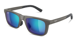Shop Maui Jim Moaka Rectangle Sunglasses in Grey online.