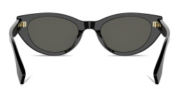 Shop FENDI Lettering Oval Sunglasses in Black online.