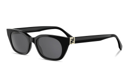Shop FENDI Forever Fendi Cat-Eye Sunglasses in Black online.