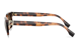 Shop FENDI Forever Fendi Cat-Eye Sunglasses in Blonde Wave Havana online.