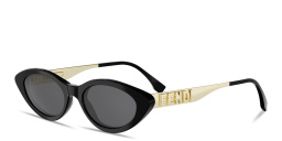 Shop FENDI Fendigraphy Cat-Eye Sunglasses in Black online.