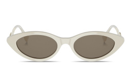Shop FENDI Fendigraphy Cat-Eye Sunglasses in Ivory online.