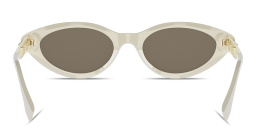 Shop FENDI Fendigraphy Cat-Eye Sunglasses in Ivory online.