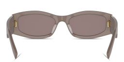 Shop FENDI Forever Fendi Rectangle Sunglasses in Shiny Opaline Brown online.