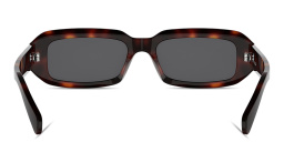 Shop CELINE Triomphe Rectangle Sunglasses in Dark Havana online.