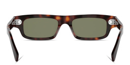 Shop CELINE 3 Dots HD Rectangle Sunglasses in Dark Havana online.