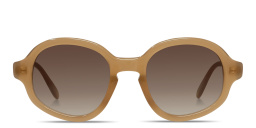 Shop LOEWE Slim Round Sunglasses in Opaline caramel online.