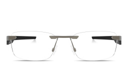 Shop Oakley Steakhouse 1.0 Unisex Wide Rimless Rectangle Eyeglasses in Matte Gunmetal online.