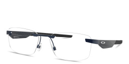 Shop Oakley Steakhouse 1.0 Unisex Wide Rimless Rectangle Eyeglasses in Matte Midnight online.