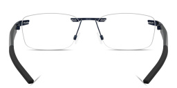 Shop Oakley Steakhouse 1.0 Unisex Wide Rimless Rectangle Eyeglasses in Matte Midnight online.