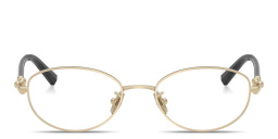 Shop TIFFANY Tiffany HardWear Unisex Oval Eyeglasses in Pale Gold online.